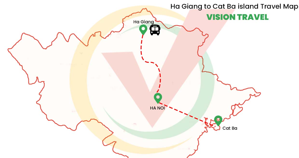 How to travel between Ha Giang and Cat Ba island