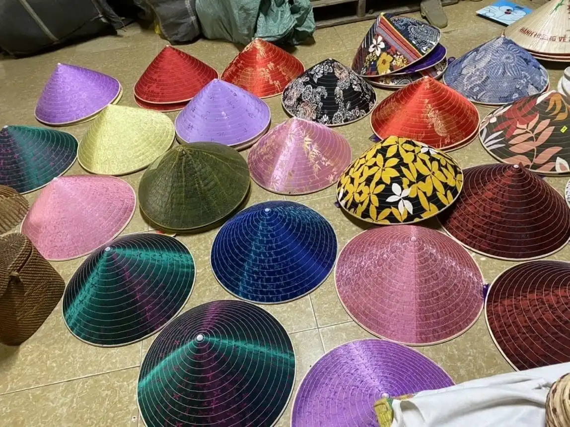 Traditional conical hat making in Chuong Village