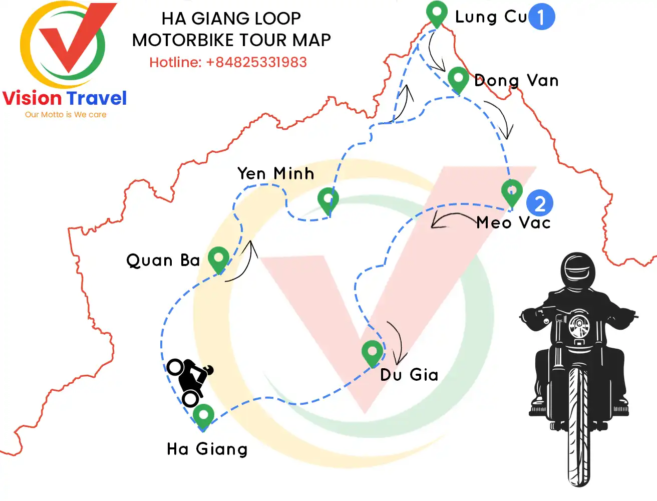 Ha Giang Loop Map - Vision Travel